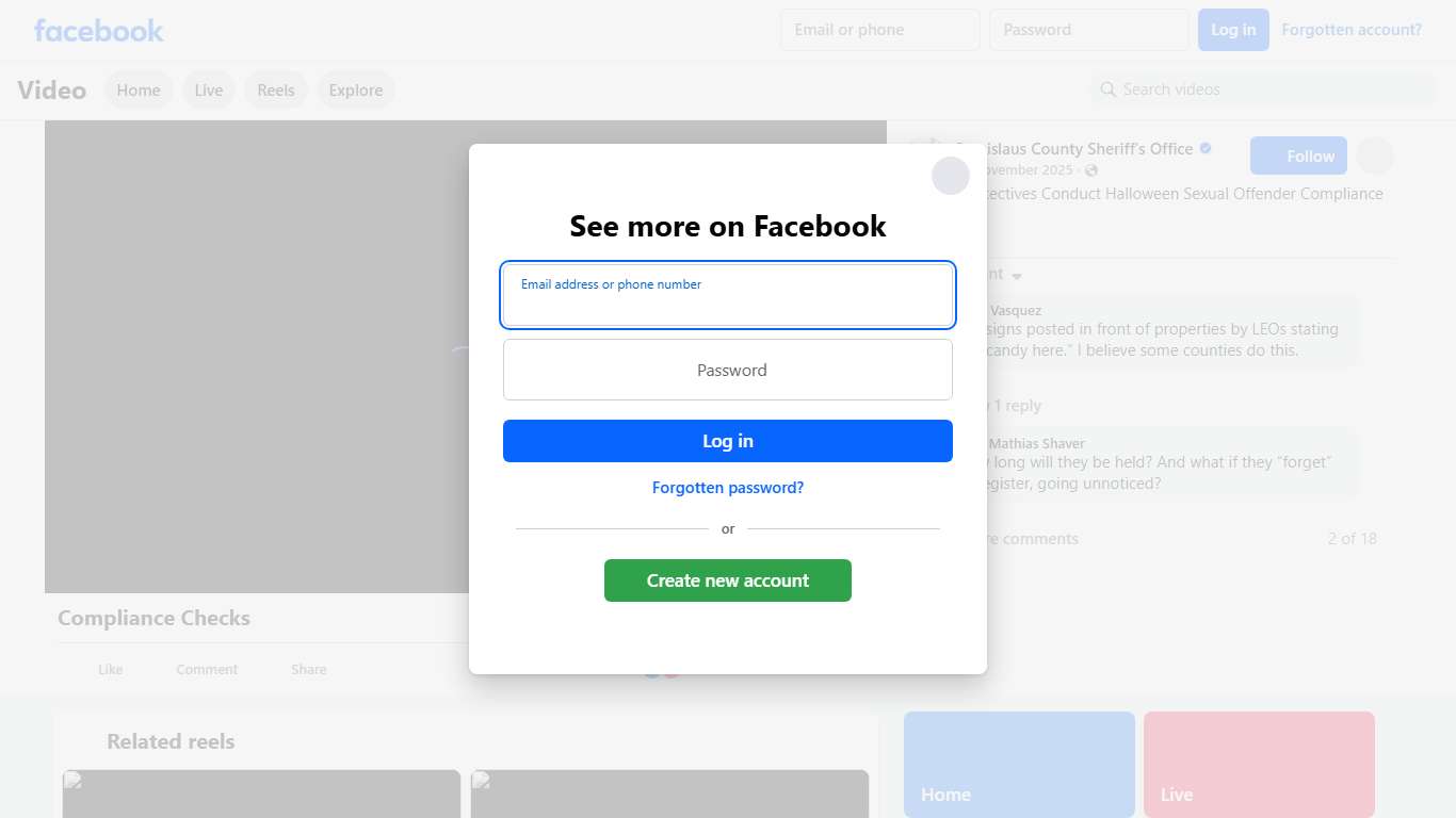 Sheriff’s Detectives Conduct Halloween Sexual Offender Compliance Checks Detectives from the Stanislaus County Sheriff’s Special Victims Unit (SVU) conducted compliance checks on registered sexual offenders throughout the county on Halloween night. During the operation, detectives contacted 38 registrants. Of those, 9 were found to be out of compliance with the terms of their release and were arrested and booked into the Public Safety Center, where they remain in custody. These annual compliance