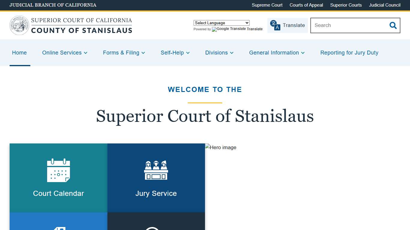 Home | Superior Court of California | County of Stanislaus